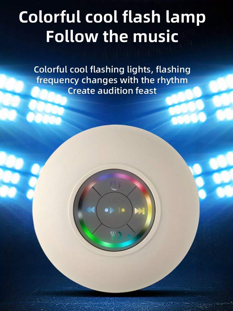 Portable & Wireless Speaker, Waterproof Speaker With Suction Cup