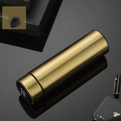500ml/16.9oz, Stainless Steel & Temperature Display Smart Vacuum Insulated Bottle