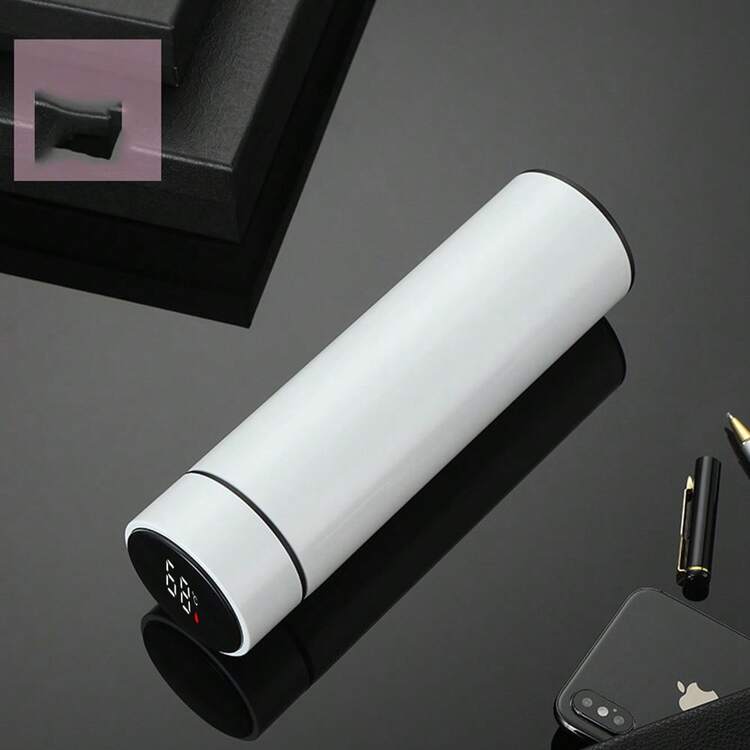500ml/16.9oz, Stainless Steel & Temperature Display Smart Vacuum Insulated Bottle