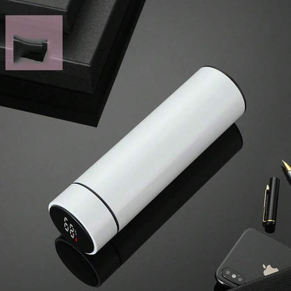 500ml/16.9oz, Stainless Steel & Temperature Display Smart Vacuum Insulated Bottle