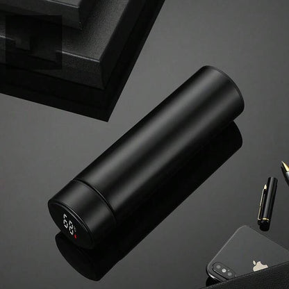 500ml/16.9oz, Stainless Steel & Temperature Display Smart Vacuum Insulated Bottle
