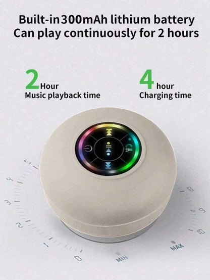 Portable & Wireless Speaker, Waterproof Speaker With Suction Cup