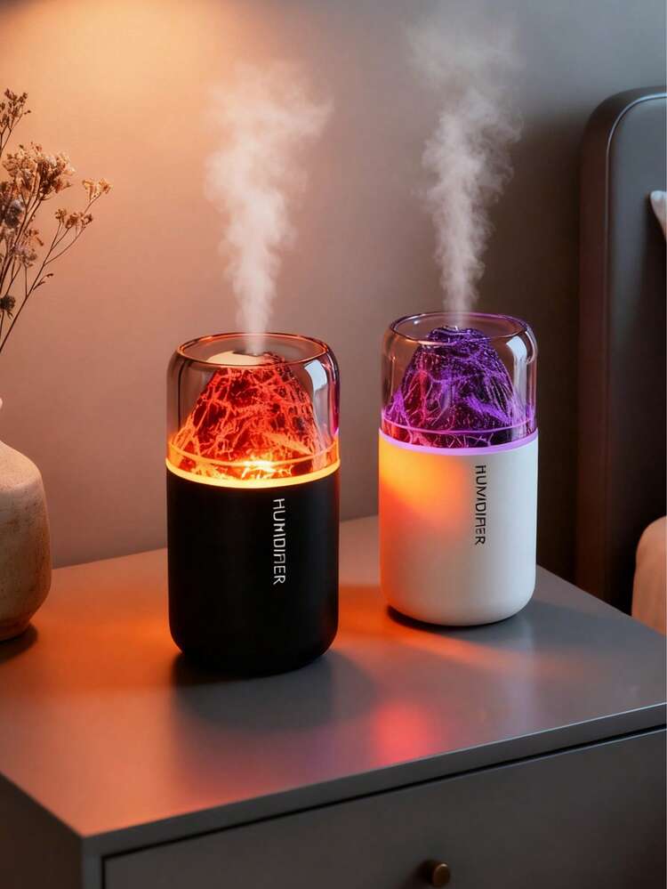 180ml Colourful Volcano Humidifier -  USB Powered