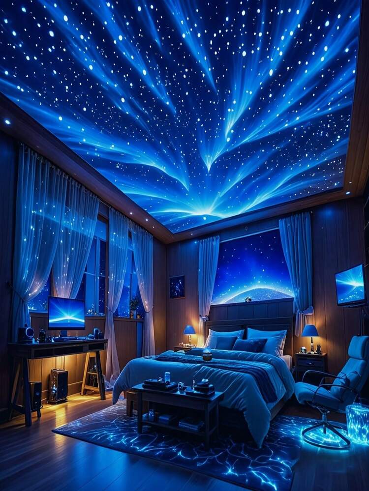 Nebula Aurora Galaxy Starry Sky Projection Lamp