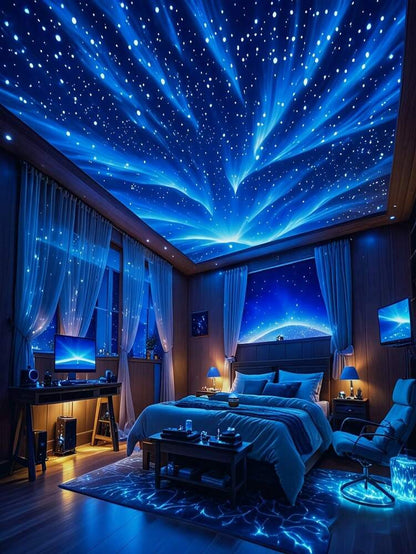 Nebula Aurora Galaxy Starry Sky Projection Lamp