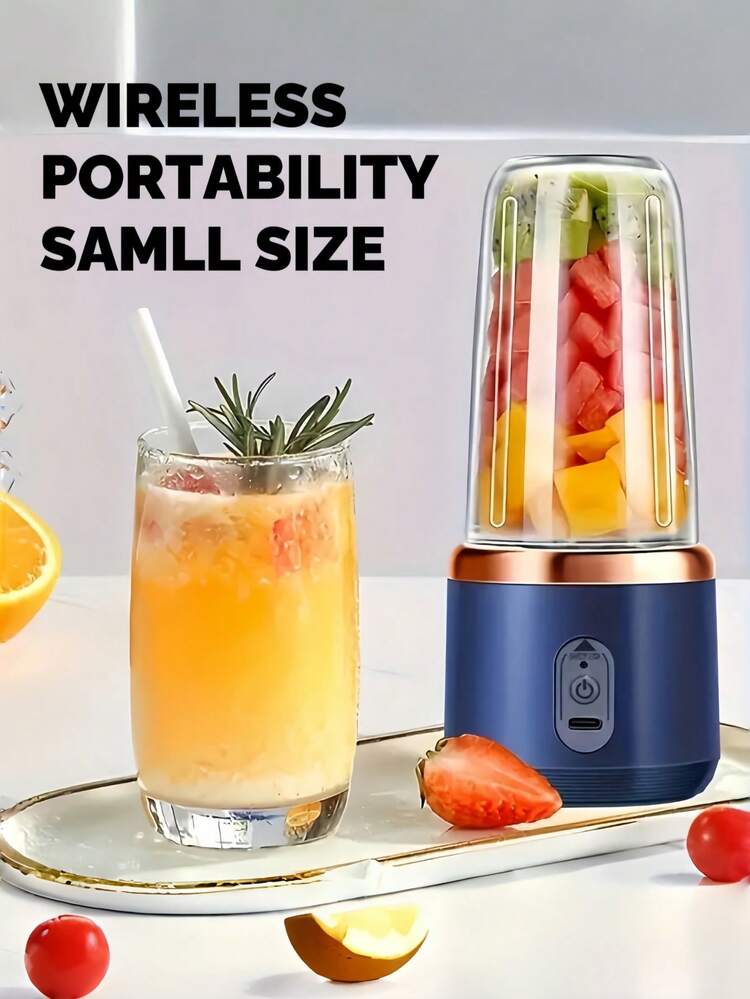 Wireless & Portable USB Charging Juicer With Six-Blade System