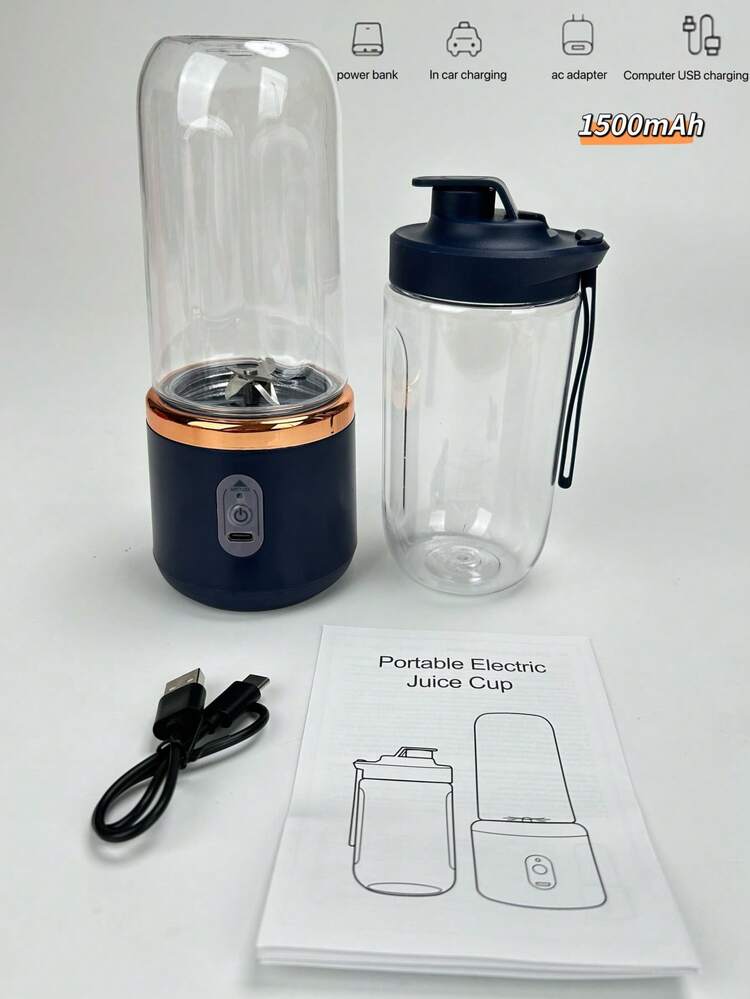 Wireless & Portable USB Charging Juicer With Six-Blade System