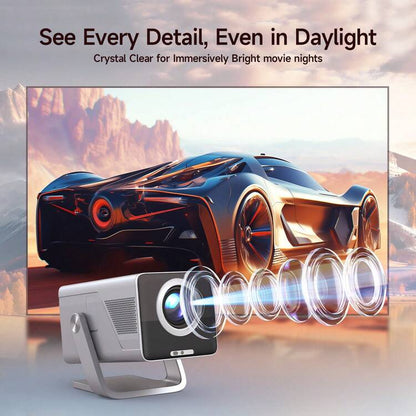 Smart Auto Focus Projector Native 1080P & Supports 8K