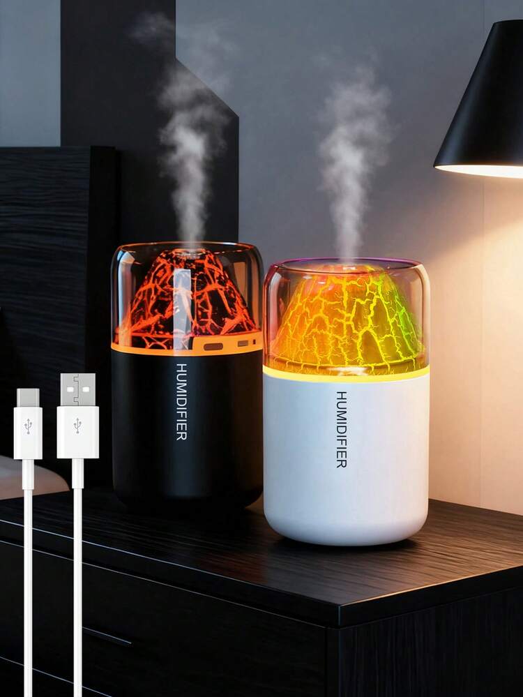 180ml Colourful Volcano Humidifier -  USB Powered