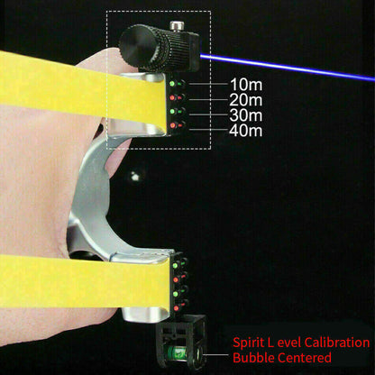 Laser Slingshot with Red Dot Sight