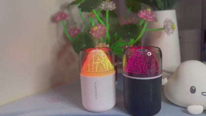 180ml Colourful Volcano Humidifier -  USB Powered